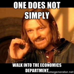 Economics — still in the land of Mordor