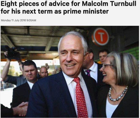 Advice to the Australian PM for his next term – from eight of us, courtesy of ABC Radio National