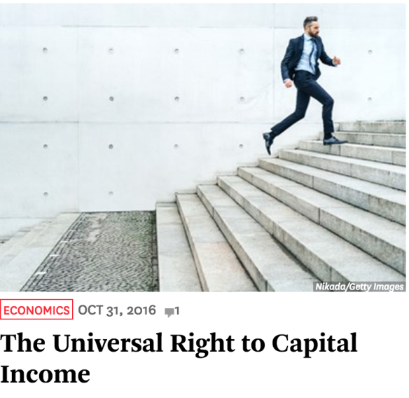 The Universal Right to Capital Income – Project Syndicate op-ed