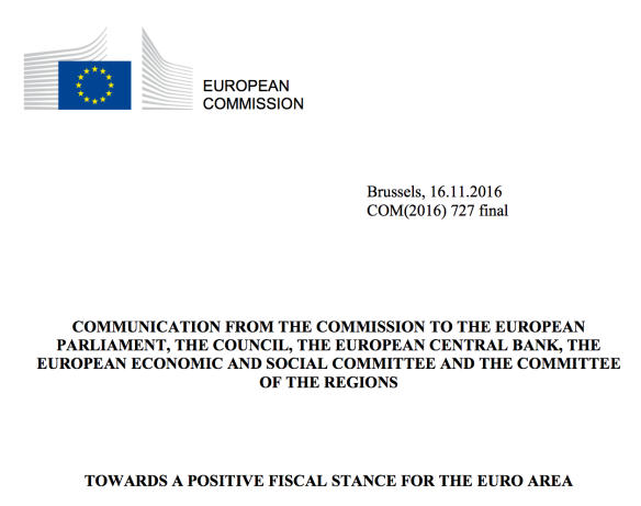 BRUSSEL’s APPEAL FOR LESS AUSTERITY: An irrelevant  proposal by an irrelevant Commission