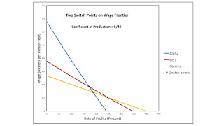 Bifurcations Along Wage Frontier, Reflected