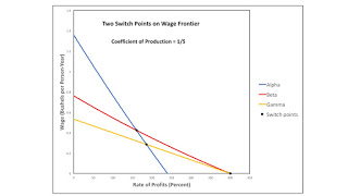 Bifurcations Along Wage Frontier, Reflected