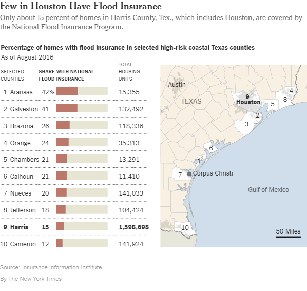 Flood damage in Houston costs whom?