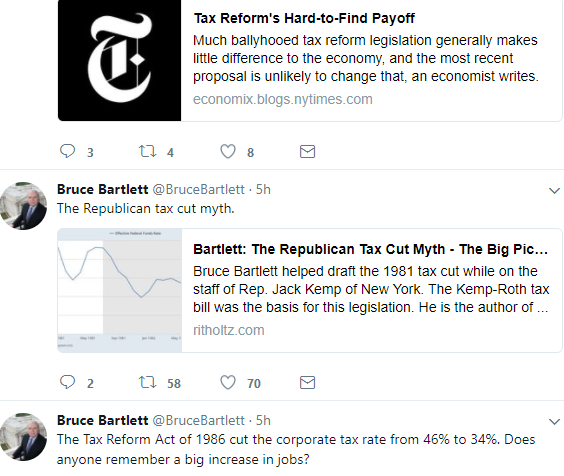 Tax cuts and tax reform