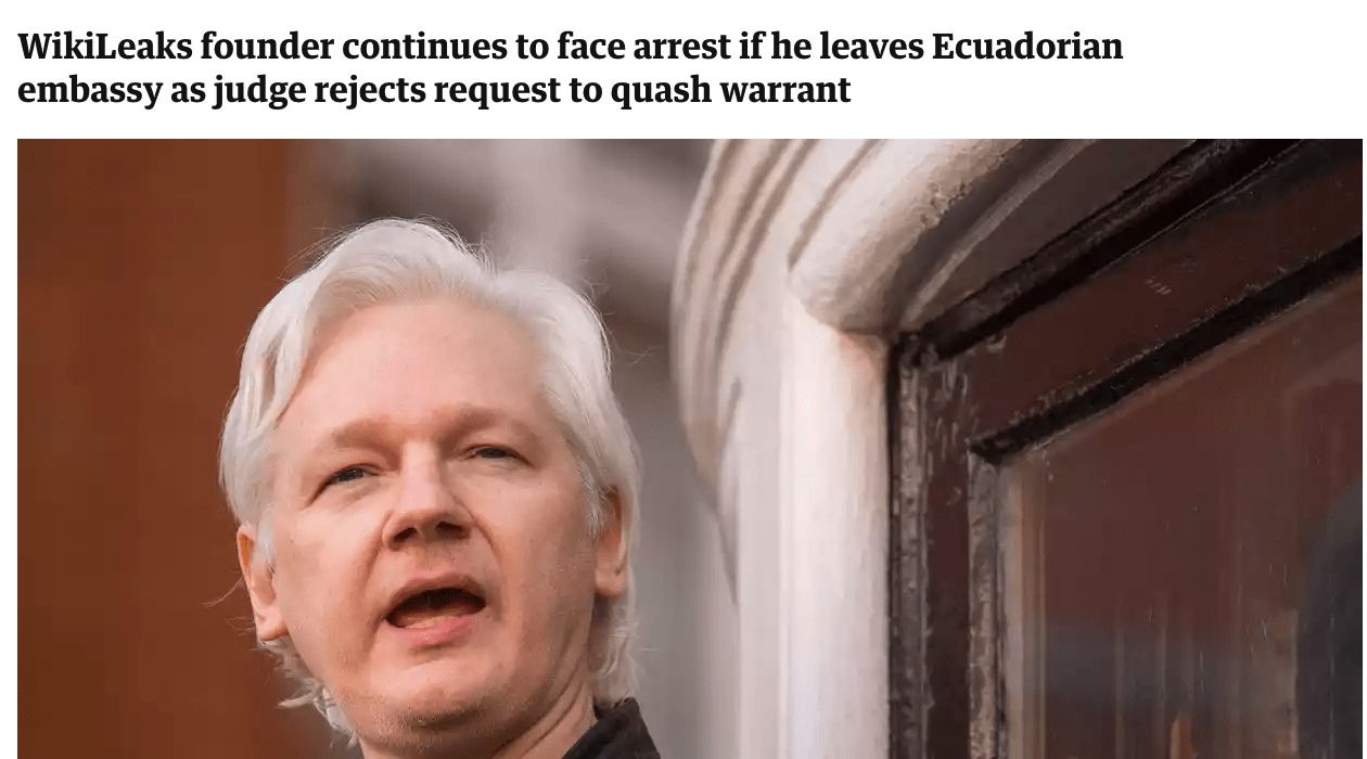 Did the judge who refused to withdraw Julian Assange’s arrest warrant labour under a gigantic conflict of interest?