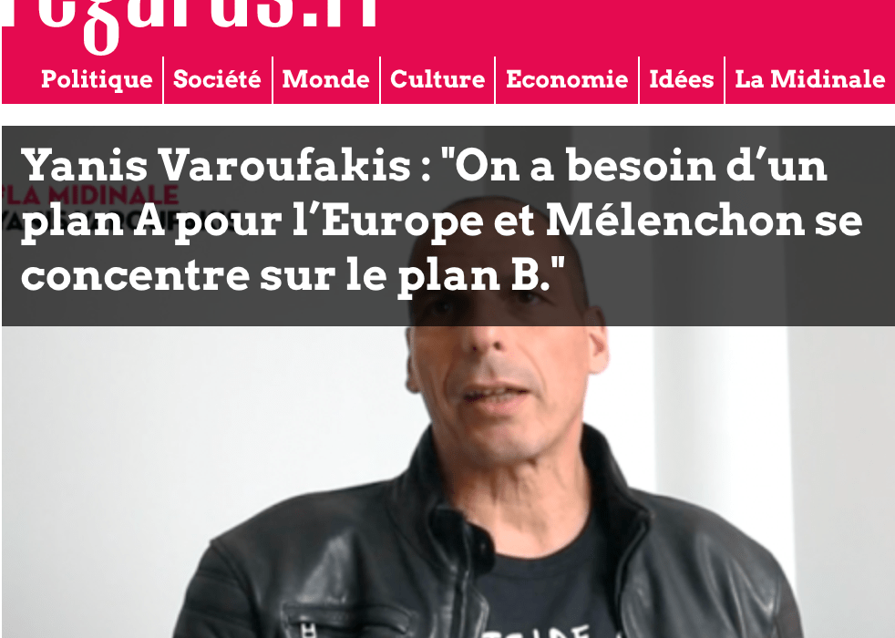 On MeRA25, on DiEM25&rsquo;s transnational European Parliament electoral campaign, on our allies in France & around Europe &ndash; interviewed by Fabien Perrier for regards.fr (English with French subtitles)