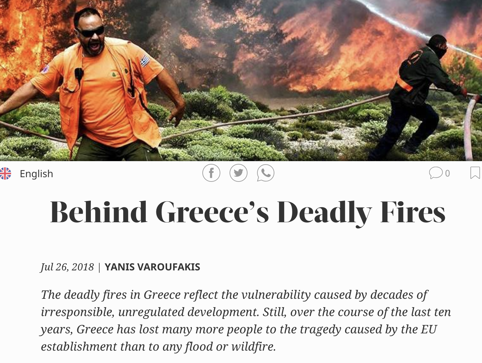 Behind Greece’s forest fires: a tragic reminder of our collective responsibility as Europeans