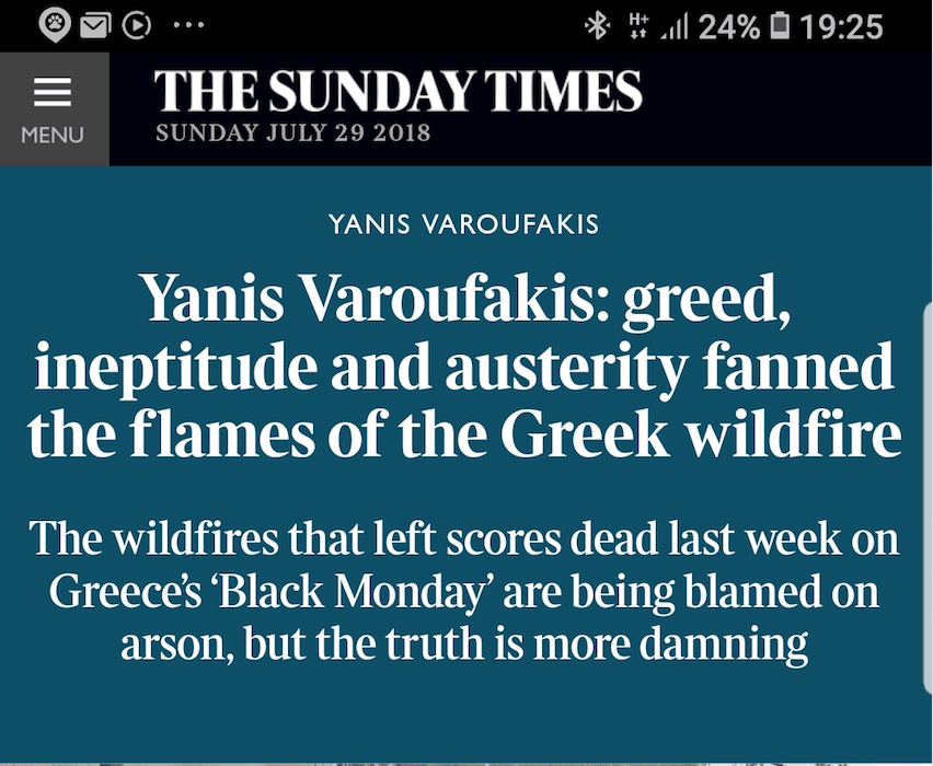 Greed, ineptitude and austerity fanned the flames of the Greek wildfire – The Sunday Times