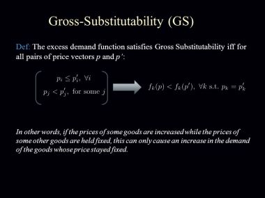 The gross substitution axiom