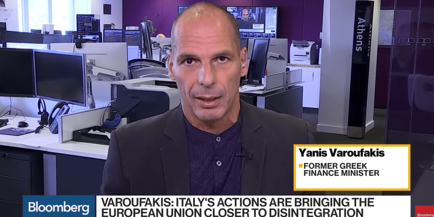 The new Italian government is continuing the Renzi Spoilt Brat tactic, instead of demanding a re-think of the Eurozone’s silly ‘rules’ – On Bloomberg