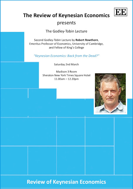 Bob Rowthorn's Godley-Tobin Lecture