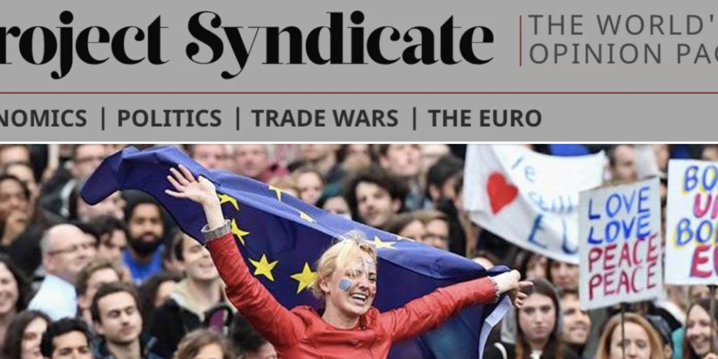 Turning Brexit Into a Celebration of Democracy – Project Syndicate op-ed, 26 DEC 2018