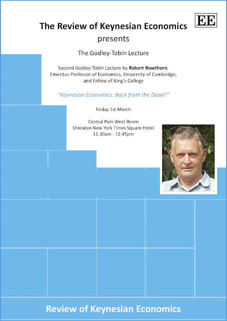 Godley-Tobin Lecture - Friday 1st March11:30am - 12:45pm