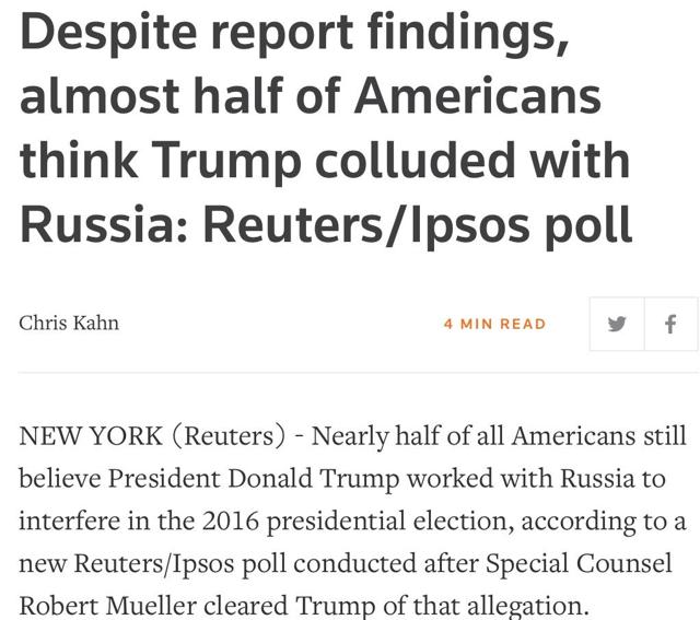 No, the Meuller report ***DID NOT*** “find no collusion!”