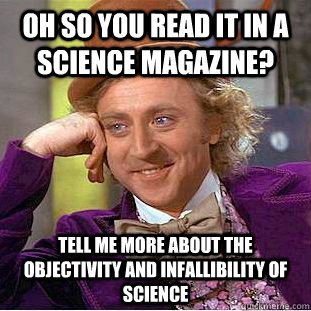 On the impossibility of objectivity in science