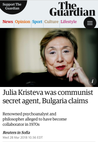 Julia Kristeva — renowned​ literary theorist and spy