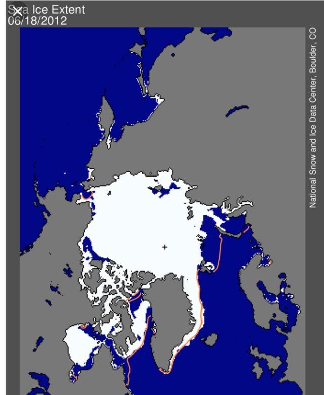 The Western Hemisphere’s portion of the Arctic looks set for a record low