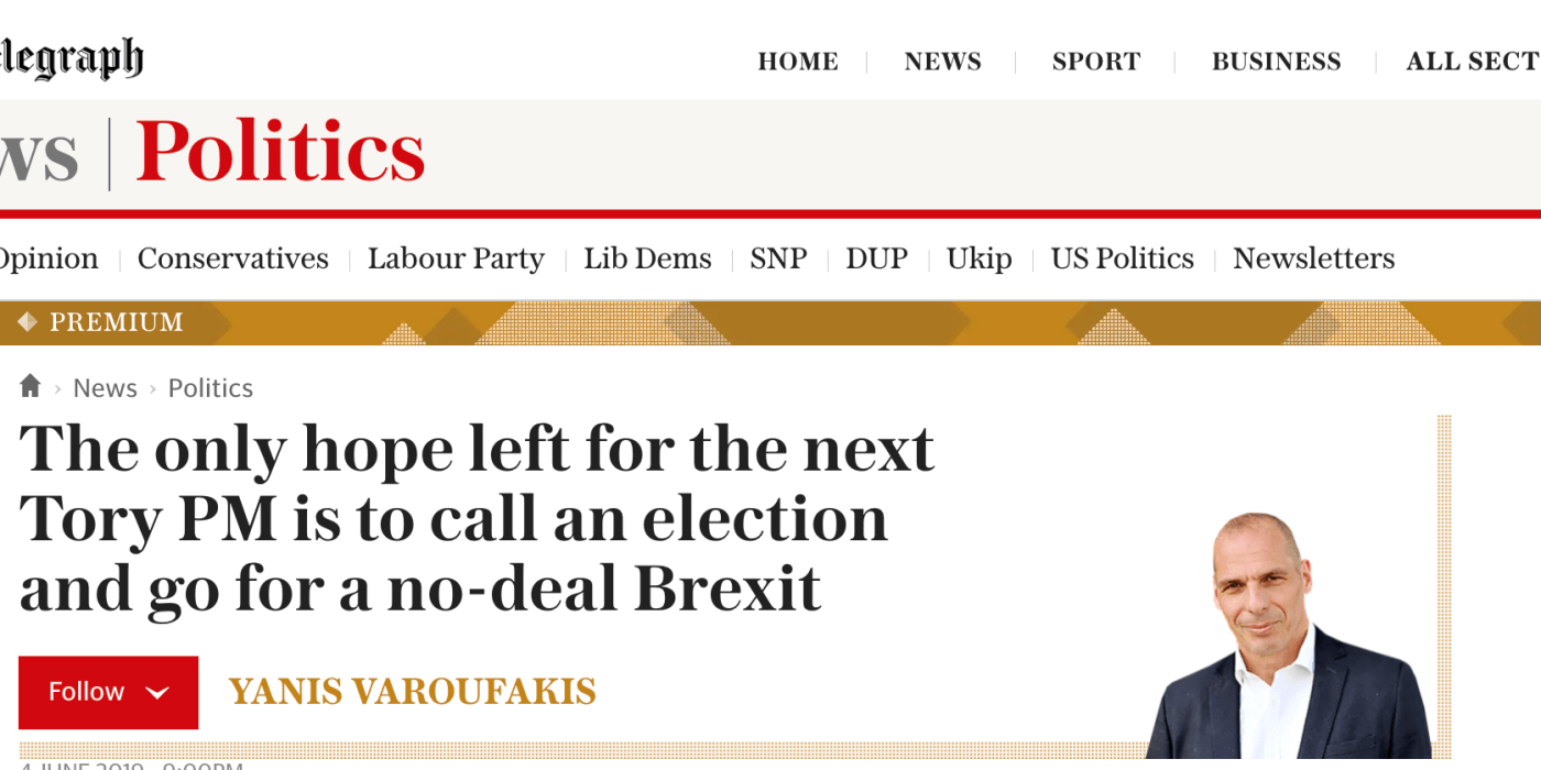 Since the Withdrawal Agreement cannot be re-negotiated before Brexit, only a stark General Election can clear the air – The Telegraph