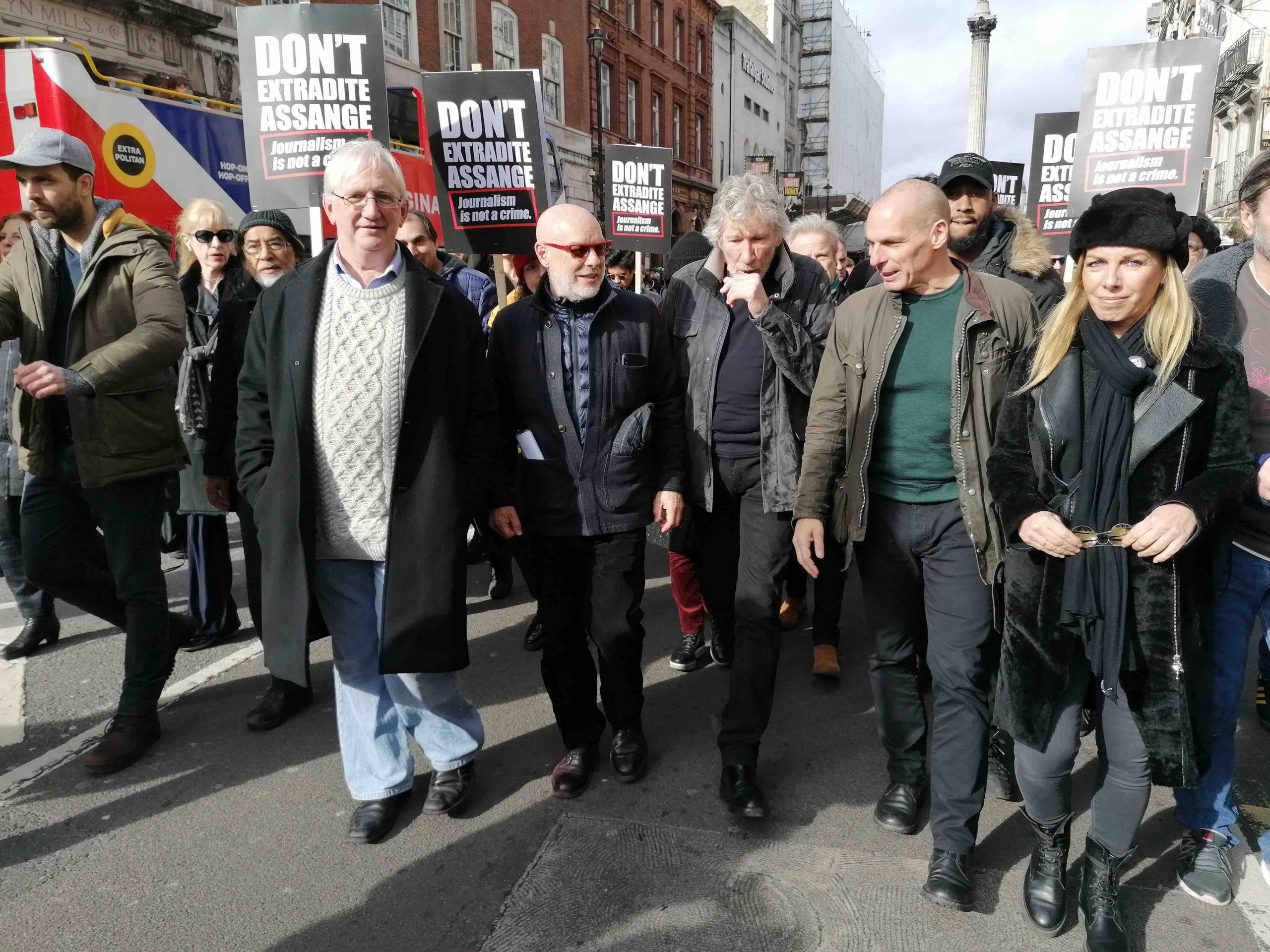 “We are here so that unarmed truth has the final word” – speech at Julian Assange London rally 22-2-2020