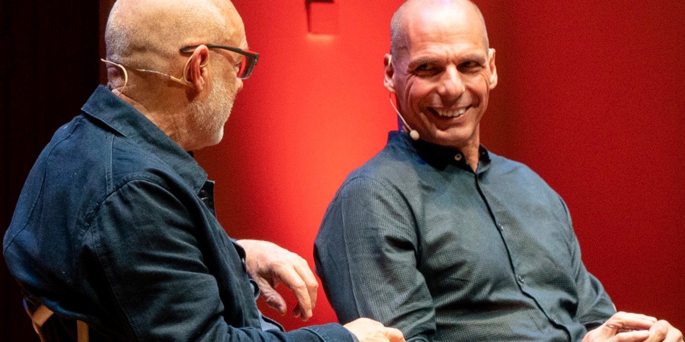 Yanis Varoufakis and Brian Eno on Money, Power and a Call for Radical Change – video
