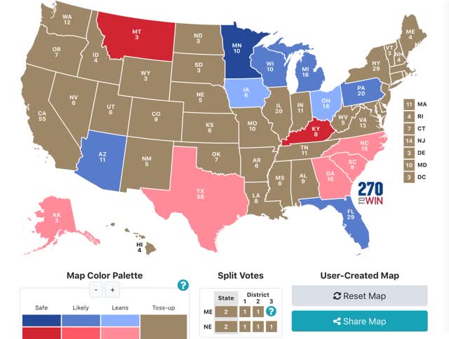The 2020 Presidential and Senate polling nowcasts: we need more small State polling!