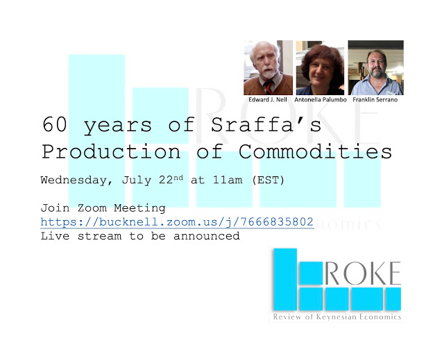 60 Years of Sraffa's Production of Commodities by Means of Commodities/ROKE Webinar