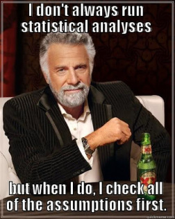 Checking your statistical assumptions