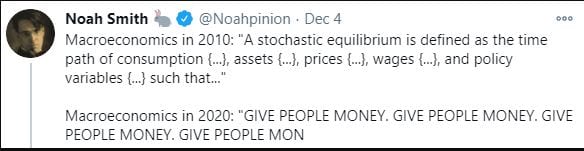 Noah Smith on Macroeconomists behaving well