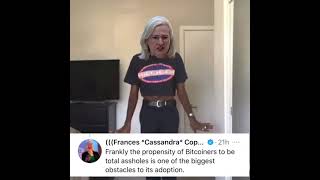 Frances Coppola blocks all Bitcoin proponents