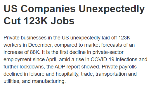 ADP, unemployment claims, trade