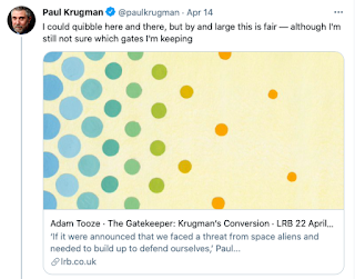 Gatekeepers and herd behavior: On Tooze and the radicalization of Krugman