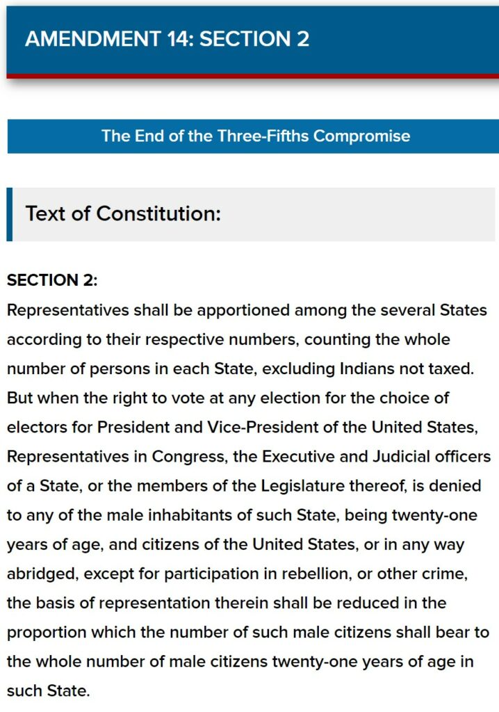 Section 2 of the 14th Amendment