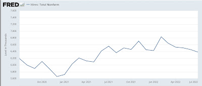 July JOLTS report: the broad deceleration in the game of reverse musical chairs (generally) continues