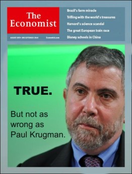 Paul Krugman — finally — admits he was wrong!