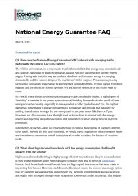 National Energy Guarantee FAQ