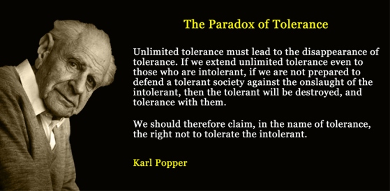 The paradox of tolerance