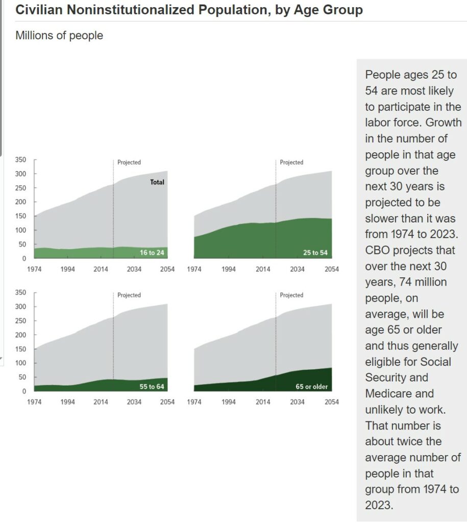 Demographic Outlook 2024 to 2054 Part II: Population Used by CBO to Project the Labor Force