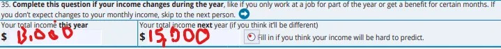 Income Uncertainty and ACA marketplace Application